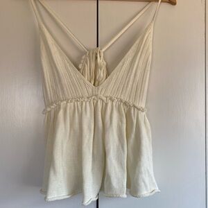 Kimchi Blue Cream Flowy Tank Top